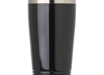 Stilvoller Trinkbecher aus Edelstahl (450 ml) Velma - Schwarzer Isolierbecher für unterwegs TK Gruppe® Grosshandel 
