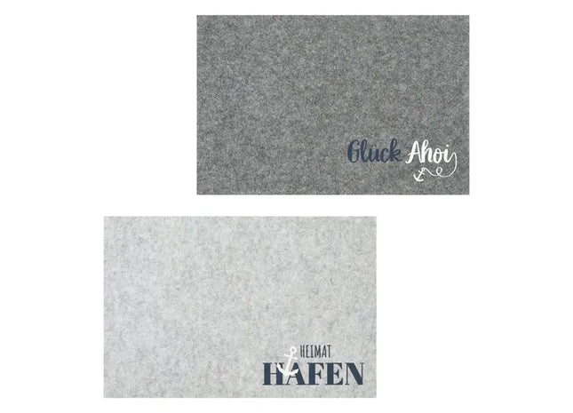 Stilvolles Filz-Tischset AHOI 2er-Set, 45x30cm – Praktische Tischunterlage für modernen Essbereich TK Gruppe® Grosshandel 