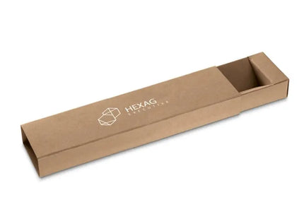 Stilvolles PENDULO Etui für einen Kugelschreiber aus Kraftpapier - natürliches Design, umweltfreundlich TK Gruppe® Grosshandel 