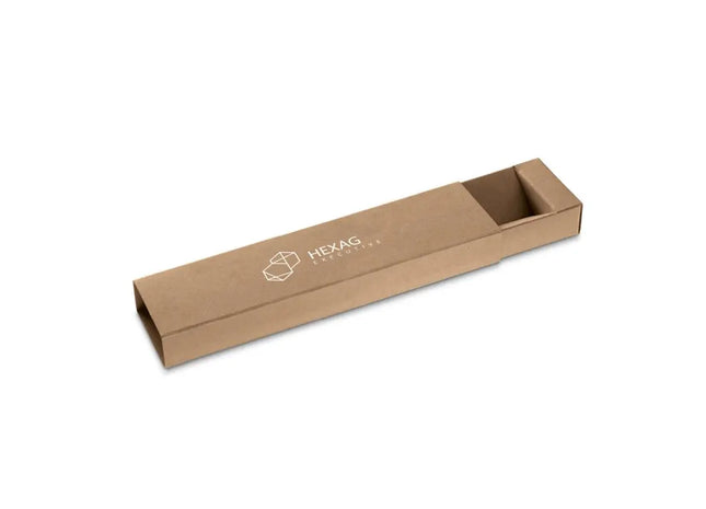 Stilvolles PENDULO Etui für einen Kugelschreiber aus Kraftpapier - natürliches Design, umweltfreundlich TK Gruppe® Grosshandel 