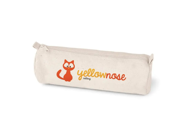 Stilvolles SCHOOLI Federmäppchen aus 100% Baumwolle - helles Naturdesign, nachhaltig und robust TK Gruppe® Grosshandel 