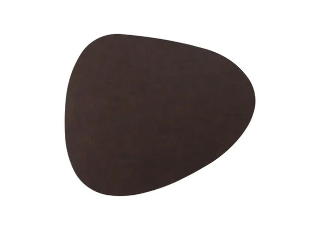 Stilvolles Tischset aus PVC - Stone Lederoptik, Dunkelbraun, Robust & Pflegeleicht, Elegante Tischunterlage TK Gruppe® Grosshandel 