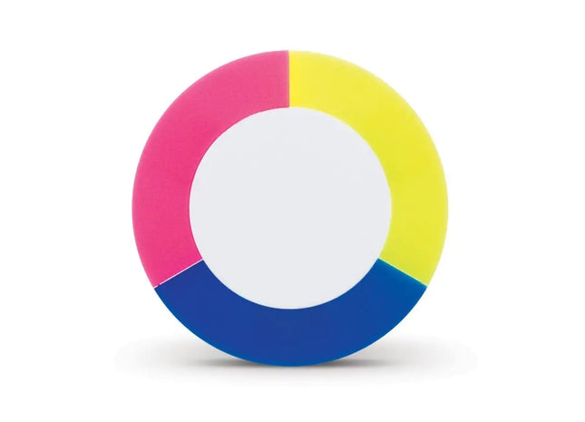 Strahlend blauer Textmarker Puck – Idealer Bürohelfer für leuchtende Markierungen TK Gruppe® Grosshandel 