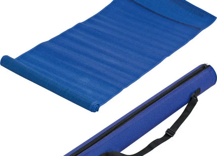Strandmatte aus Wasserabweisendem Kunststoffgeflecht - Blau, Leicht und Tragbar, Robustes Outdoor-Zubehör TK Gruppe® Grosshandel 