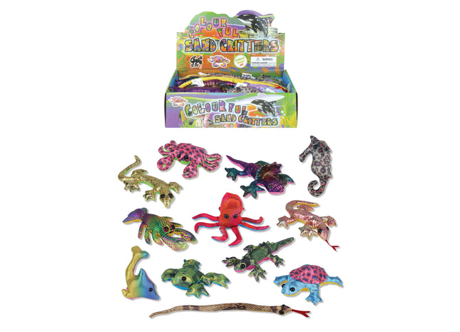 Strandspielzeug-Sandtiere-Set, 12 verschiedene Motive, 10–18 cm – Outdoor-Spaß für Kinder TK Gruppe® Grosshandel 