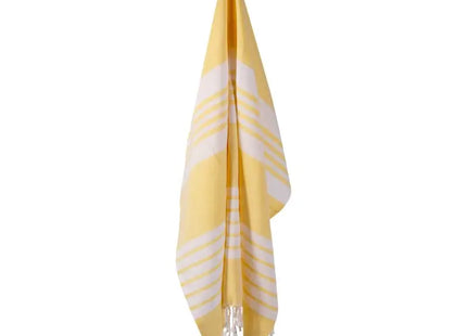 Sagaform Ella Hamam-/Strandtuch 90x170cm - Gelb: Weich, Saugfähig, Stilvoll TK Gruppe® Grosshandel 