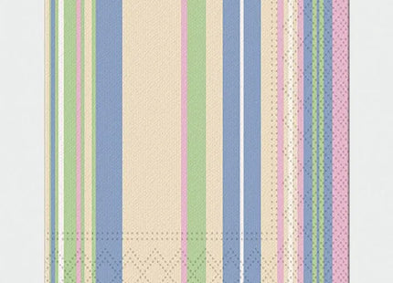 Streifen Servietten Premium, 20 Stück, 33x33cm, Ideal für Elegante Tischdekoration TK Gruppe® Grosshandel 