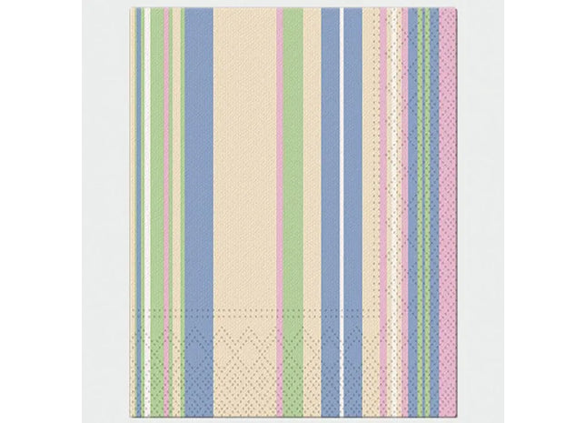 Streifen Servietten Premium, 20 Stück, 33x33cm, Ideal für Elegante Tischdekoration TK Gruppe® Grosshandel 