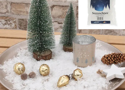 Streuschnee im Polybeutel, 100g – Ideal für Winterdekorationen TK Gruppe® Grosshandel 