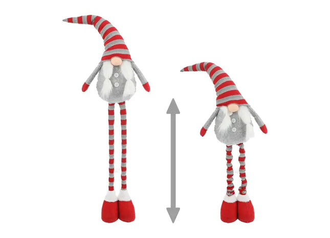 Strick-Wichtel Udo mit Teleskopbeinen, höhenverstellbar bis 140 cm - Anpassbare Dekofigur TK Gruppe® Grosshandel 