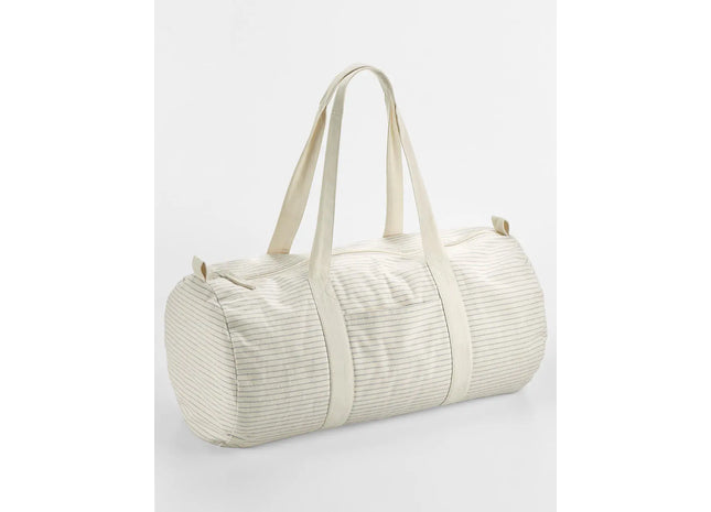 Striped Organic Cotton Barrel Bag TK Gruppe® Grosshandel 