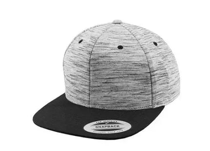 Stripes Melange Crown Snapback - Modische Snapback mit meliertem Muster und gestreiftem Design TK Gruppe® Grosshandel 