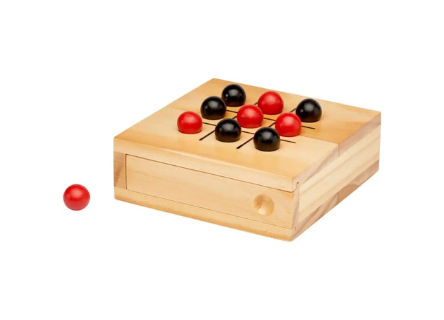 Strobus Tic-Tac-Toe aus Naturholz - Klassiker neu interpretiert für endlosen Spielspaß TK Gruppe® Grosshandel 