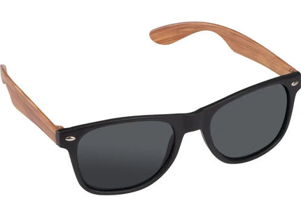 Stylische Sonnenbrille mit Bambus-Optik Bügeln, UV 400 – Beige TK Gruppe® Grosshandel 
