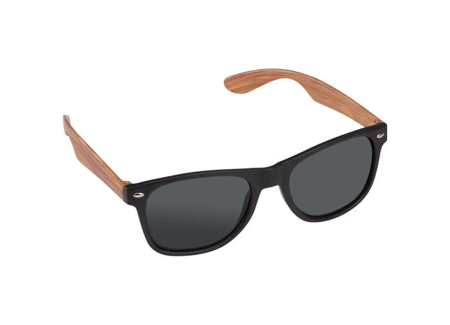 Stylische Sonnenbrille mit Bambus-Optik Bügeln, UV 400 – Beige TK Gruppe® Grosshandel 