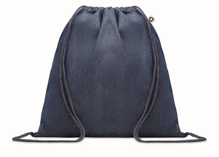 Stylischer Denim-Kordelzugbeutel STYLE BAG - Praktisch und trendig in Blau TK Gruppe® Grosshandel 