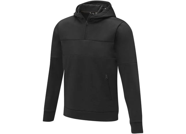 Stylischer Herren Hoodie mit halbem Reißverschluss Bequemer Sayan Kapuzenpullover Herrenmode TK Gruppe® Grosshandel 