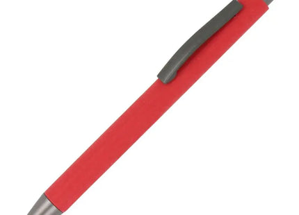 Stylischer Kugelschreiber New York Stylus aus Papier - umweltfreundliches, rotes Schreibgerät TK Gruppe® Grosshandel 