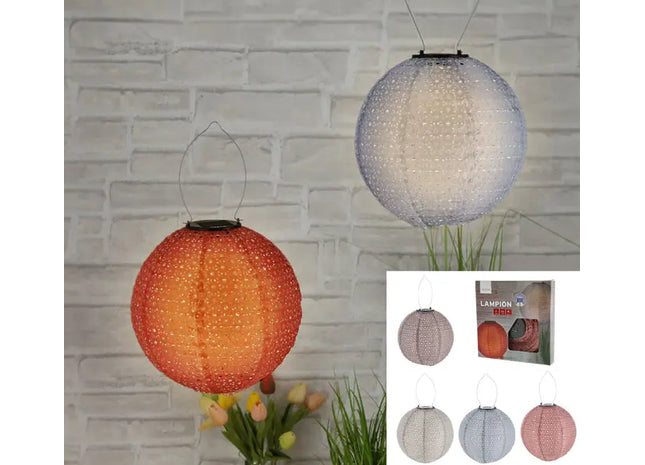 Stylish Solar-Powered LED Lanterns: Dark, 4-Pack, Approx. 25cmD - SEO-Enhanced Listing for Maximum Visibility TK Gruppe® Grosshandel 