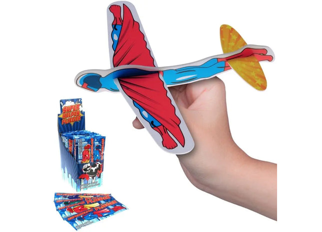 Styroporflieger mit Superhelden-Design, 16 cm TK Gruppe® Grosshandel 