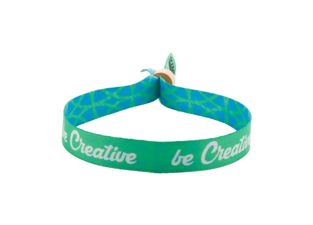 SuboWrist Eco Individuelles RPET Festival-Armband: Natur, Umweltfreundlich, Personalisierbar TK Gruppe® Grosshandel 
