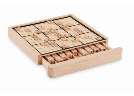 Sudoku-Brettspiel Holz SUDOKU - Holz: Klassisches Denkspiel für strategische Köpfe TK Gruppe® Grosshandel 