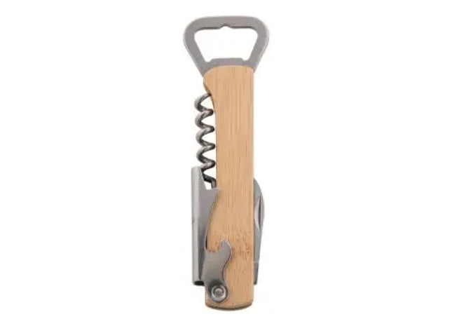 Sukubo Naturholz Weinöffner - Handlicher Eco-Korkenzieher TK Gruppe® Grosshandel 