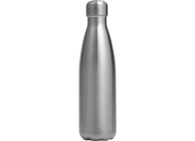 Sumatra Edelstahl-Trinkflasche - Klassisches Silber, 650 ml TK Gruppe® Grosshandel 