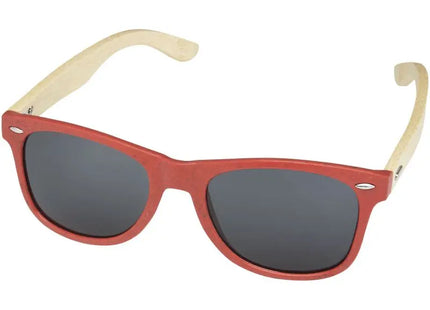 Sun Ray Bambus Sonnenbrille in Rot - Ökologisch & Trendig TK Gruppe® Grosshandel 