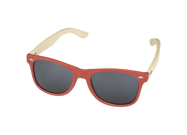 Sun Ray Bambus Sonnenbrille in Rot - Ökologisch & Trendig TK Gruppe® Grosshandel 