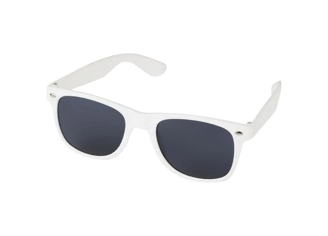 Sun Ray Sonnenbrille aus Recyceltem Kunststoff in Weiß, Nachhaltige UV-Brille TK Gruppe® Grosshandel 