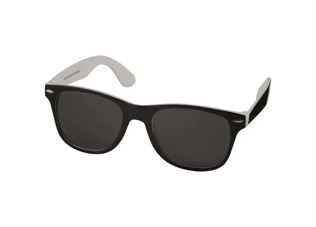 Sun Ray Zweifarbige Sonnenbrille - Weiß & Schwarz, Trendy UV-Schutz TK Gruppe® Grosshandel 