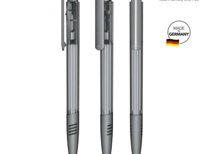 Super Hit Clear SG Druckkugelschreiber - Cool Gray Klarer Stil, Smoother Schreibkomfort TK Gruppe® Grosshandel 