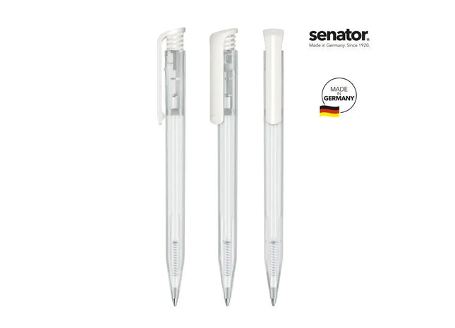 Super Hit Frosted Druckkugelschreiber in Weiß - Elegant & Modern TK Gruppe® Grosshandel 