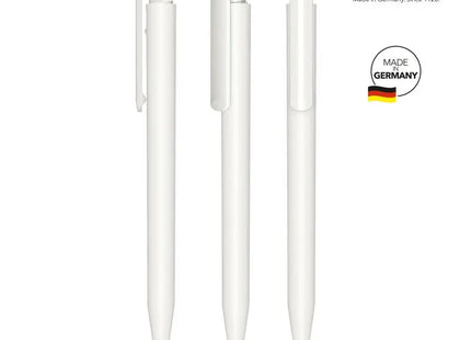 Super Hit Matt Druckkugelschreiber in Weiß - Elegant & Funktionell TK Gruppe® Grosshandel 