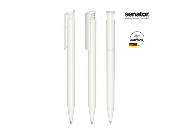 Super Hit Matt Druckkugelschreiber in Weiß - Elegant & Funktionell TK Gruppe® Grosshandel 