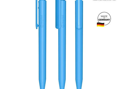 Super Hit Matt Recycled Druckkugelschreiber - Blau Umweltbewusster Stift mit mattem Finish TK Gruppe® Grosshandel 