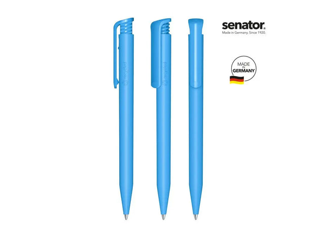 Super Hit Matt Recycled Druckkugelschreiber in Blau: Nachhaltiger Stift für umweltbewusstes Schreiben TK Gruppe® Grosshandel 
