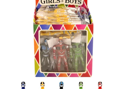 Super Jäger Mini-Actionfiguren, 10 cm, in 5 verschiedenen Farben, Sammelfigurationen TK Gruppe® Grosshandel 