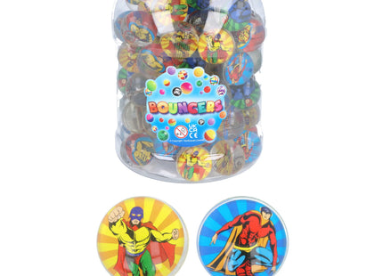 Superhelden-Balldüsen – 3,3 cm Durchmesser, 4 verschiedene Farben – Spielzeug für Kinder TK Gruppe® Grosshandel 