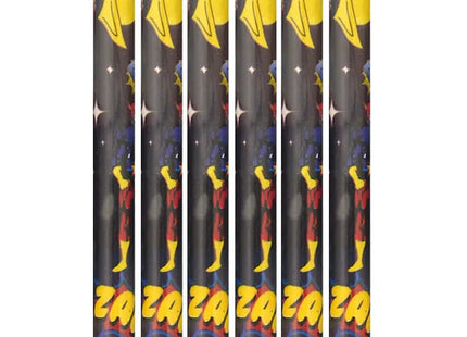 Superhelden-Bleistifte Mit Radiergummi, 6Er-Pack, Volle Größe, Premium-Qualität TK Gruppe® Grosshandel 