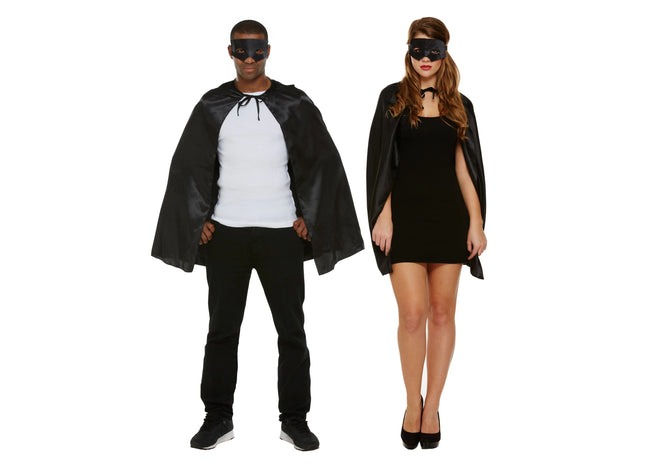 Superhelden-Kostüm für Abenteuer in Schwarz – Deluxe-Verkleidung für Partys und Events TK Gruppe® Grosshandel 