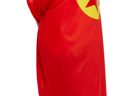 Superhelden-Kostüm für Kinder – Rotes Umhang-Outfit, Einheitsgröße – Fasching & Karneval Verkleidung TK Gruppe® Grosshandel 