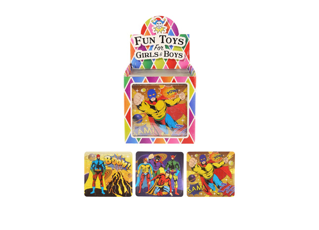 Superhelden-Puzzle, 13cm x 12cm, 3 verschiedene Motive - Spannendes Legespiel für Kinder TK Gruppe® Grosshandel 