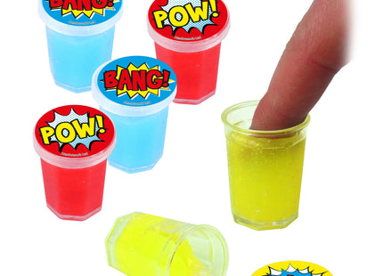 Superhelden-Schleim-Set 10 g, 3 Stück in verschiedenen Farben, 3 x 3,8 cm – ideal für Partygeschenke für Kinder TK Gruppe® Grosshandel 