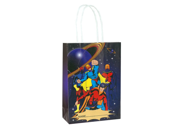 Superhelden-Tragetasche mit Griff, 14x21x7 cm, Kinder-Geschenkbox TK Gruppe® Grosshandel 