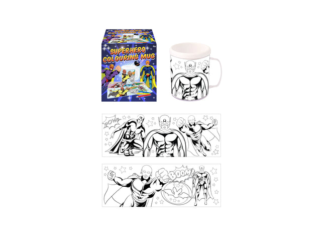 Superheroes-Malset Mit 2 Designs, Kinder Malspaß, Kreatives Zeichnen TK Gruppe® Grosshandel 