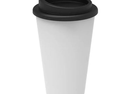 Superior Kaffeebecher 350ml in Weiß-Schwarz: Elegant & Funktional TK Gruppe® Grosshandel 