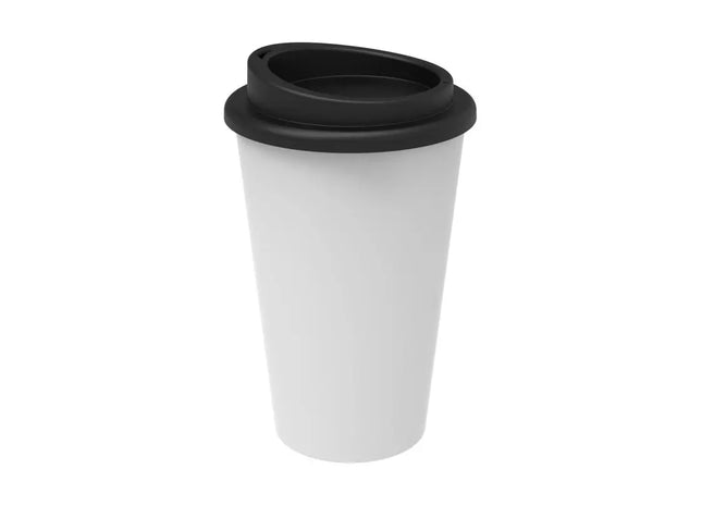 Superior Kaffeebecher 350ml in Weiß-Schwarz: Elegant & Funktional TK Gruppe® Grosshandel 