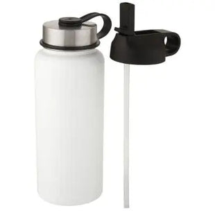 Supra 1L Kupfer-Vakuum Isolierflasche mit 2 Deckeln - Weiß, Vielseitig und auslaufsicher TK Gruppe® Grosshandel 